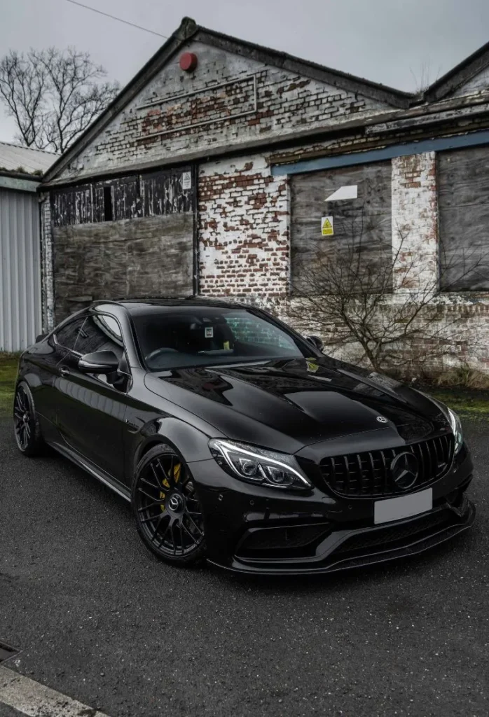black mercedes C63s