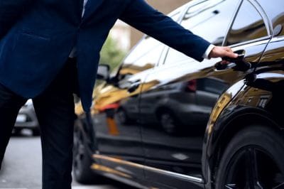luxury wedding chauffeur