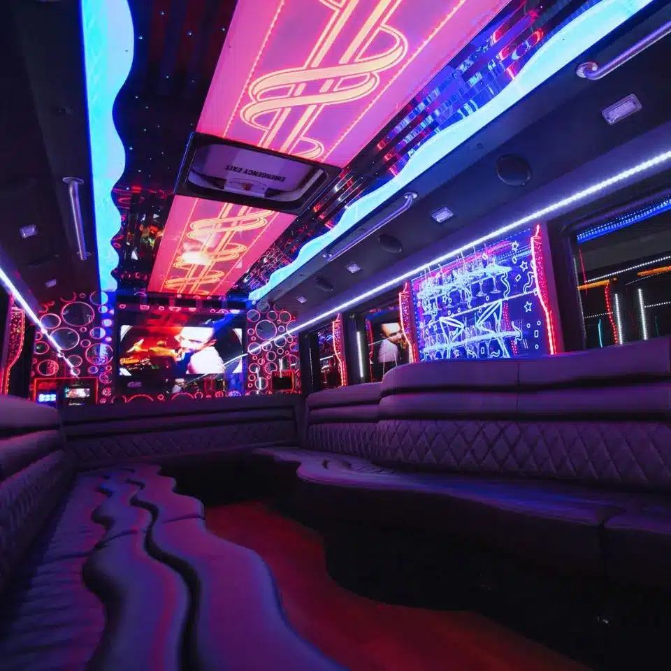 birthday party coach interior