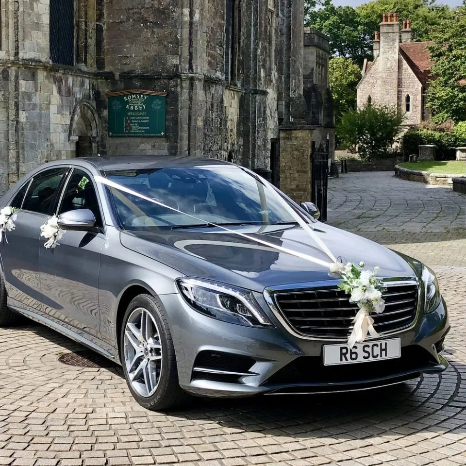mercedes car ready for wedding