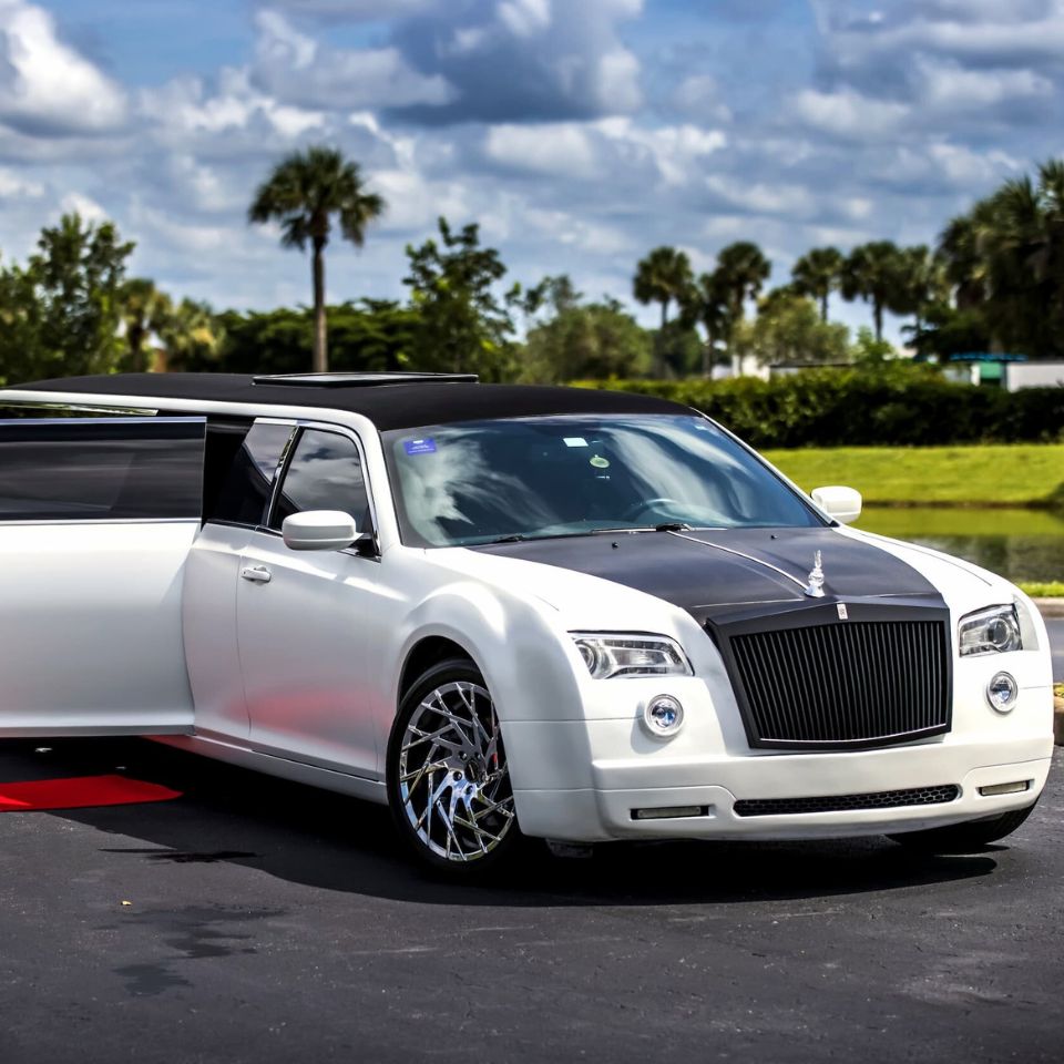 white luxury limo 1