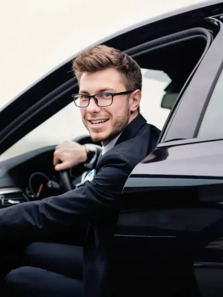 smiling driver in clarksville